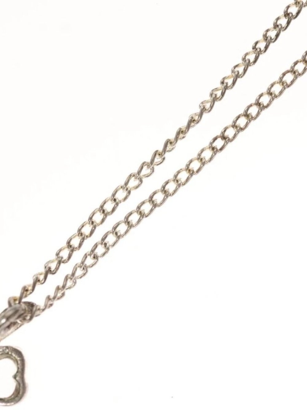 CHANEL Clover Necklace metal Silver CC - Picture 13 of 16